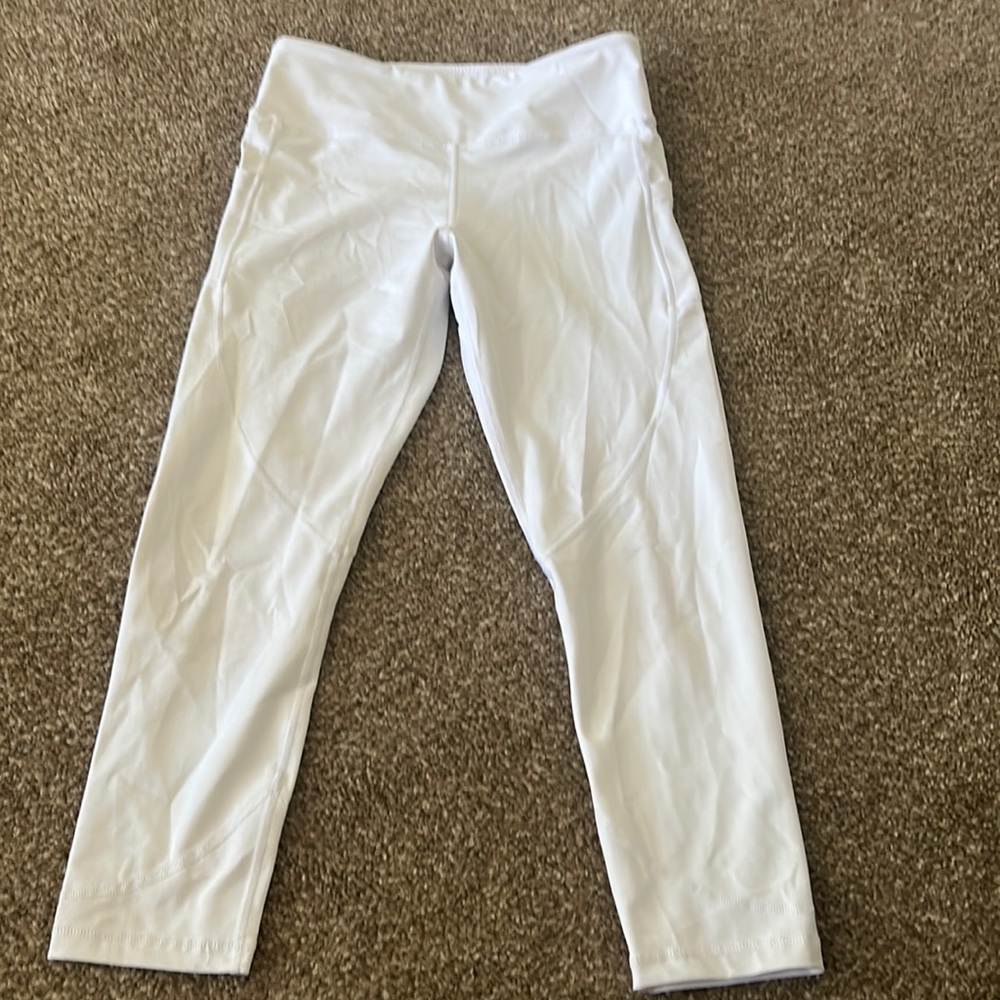 Girls white viper pocket light n tight leggings